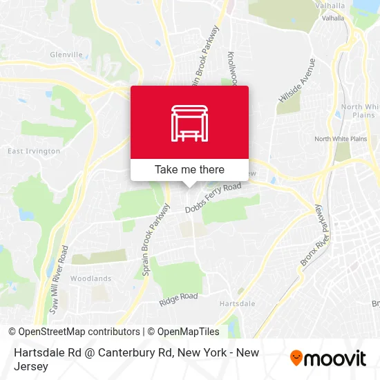 Hartsdale Rd @ Canterbury Rd map