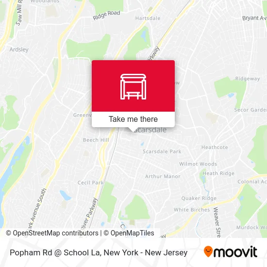 Popham Rd @ School La map