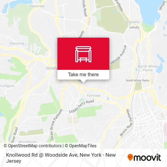 Knollwood Rd @ Woodside Ave map