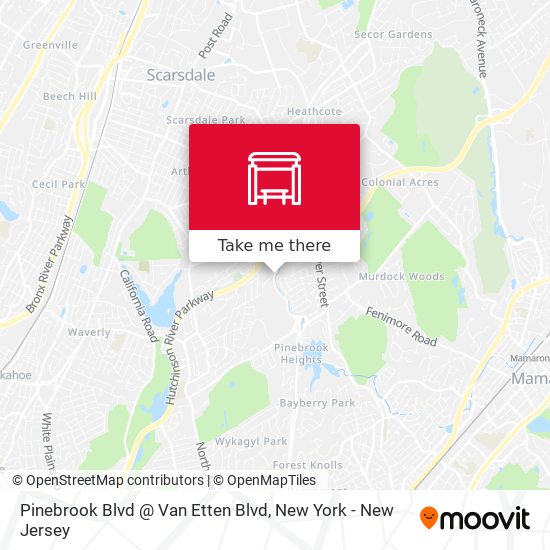 Mapa de Pinebrook Blvd @ Van Etten Blvd