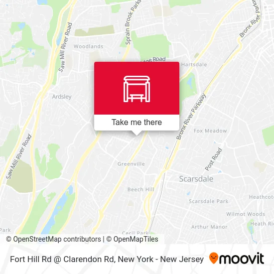 Fort Hill Rd @ Clarendon Rd map