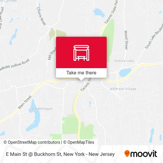 E Main St @ Buckhorn St map