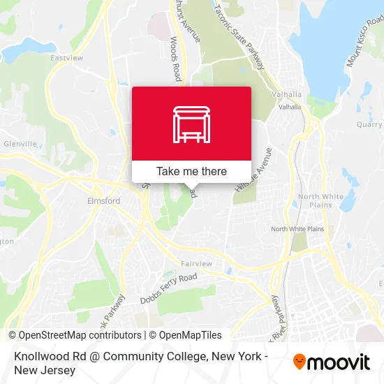 Knollwood Rd @ Community College map