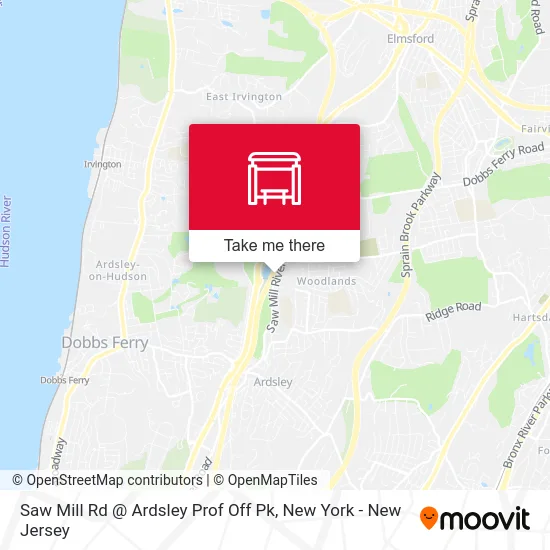 Saw Mill Rd @ Ardsley Prof Off Pk map