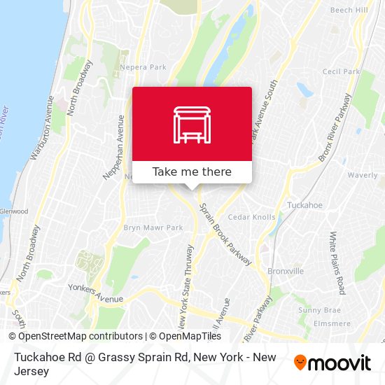 Tuckahoe Rd @ Grassy Sprain Rd map