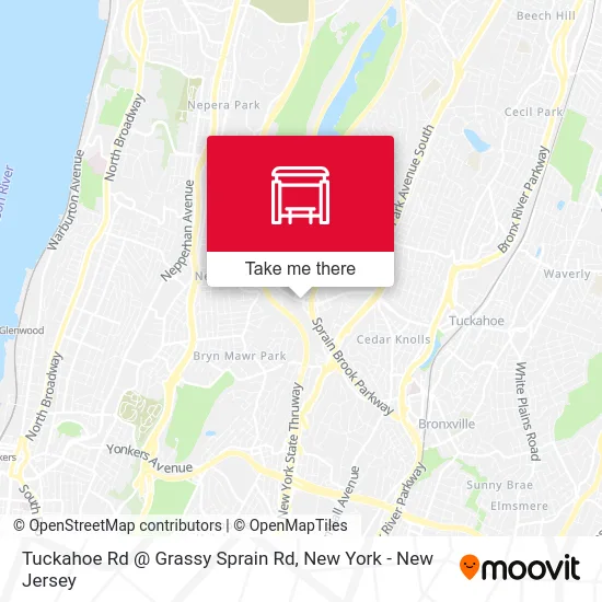 Tuckahoe Rd @ Grassy Sprain Rd map