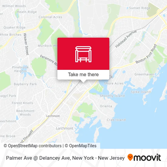 Palmer Ave @ Delancey Ave map