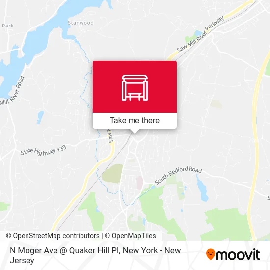 N Moger Ave @ Quaker Hill Pl map