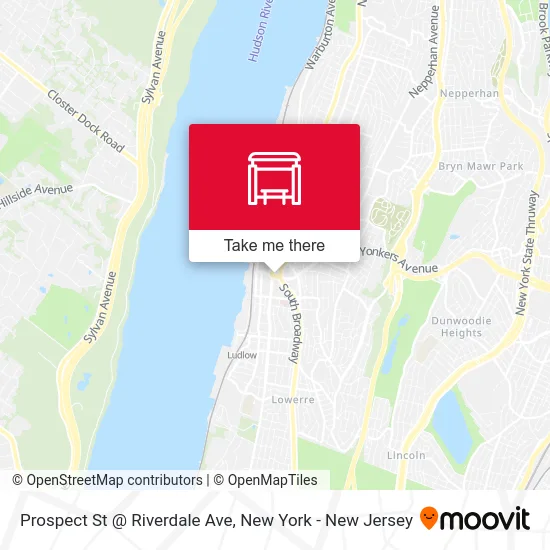 Prospect St @ Riverdale Ave map