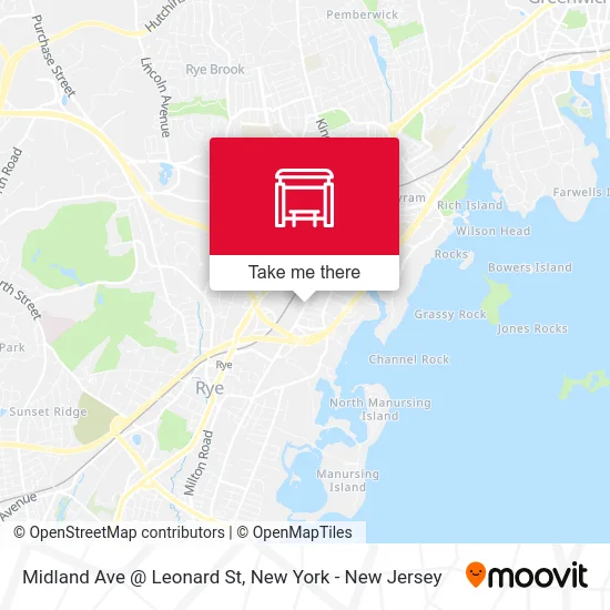 Midland Ave @ Leonard St map