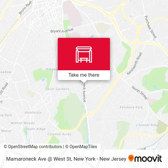 Mamaroneck Ave @ West St map