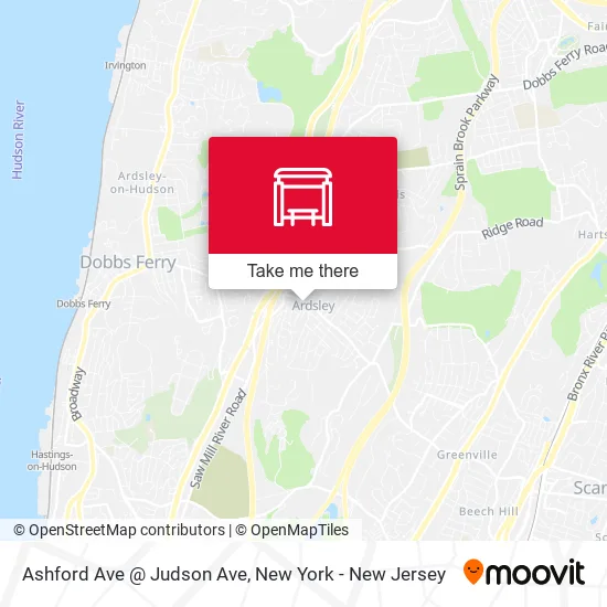 Mapa de Ashford Ave @ Judson Ave