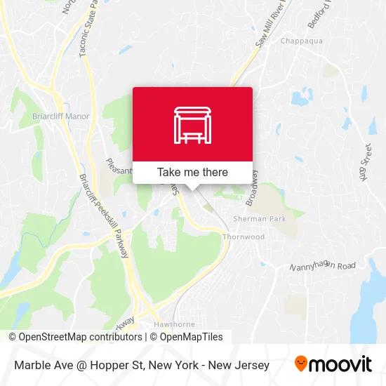 Marble Ave @ Hopper St map