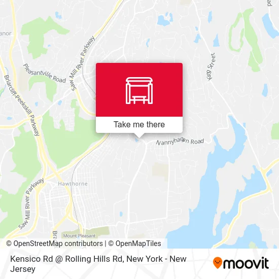 Kensico Rd @ Rolling Hills Rd map