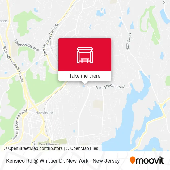 Kensico Rd @ Whittier Dr map