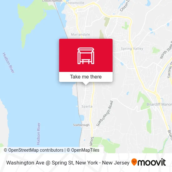 Washington Ave @ Spring St map