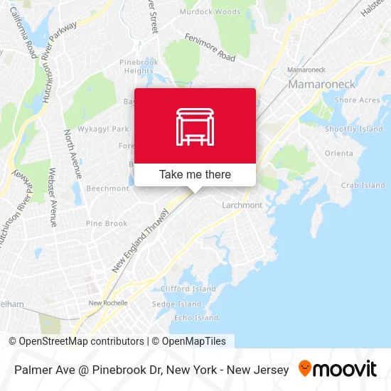 Mapa de Palmer Ave @ Pinebrook Dr