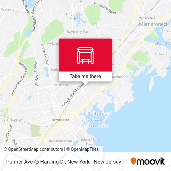 Palmer Ave @ Harding Dr map