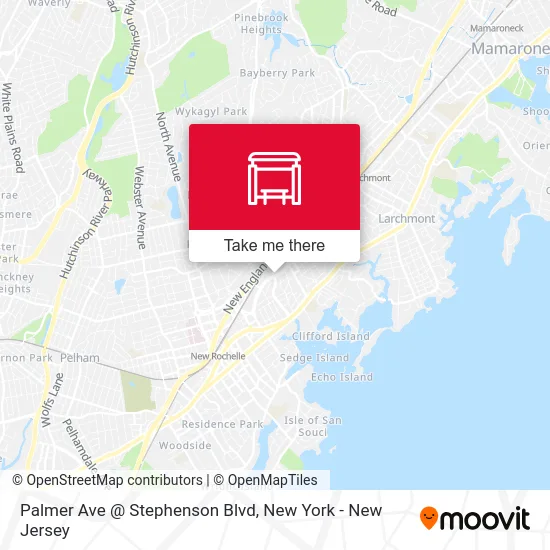 Palmer Ave @ Stephenson Blvd map