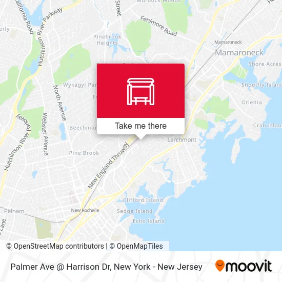Palmer Ave @ Harrison Dr map