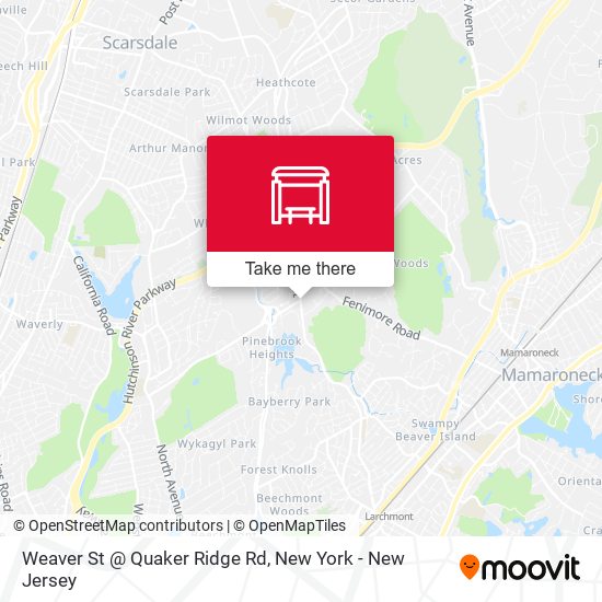 Mapa de Weaver St @ Quaker Ridge Rd