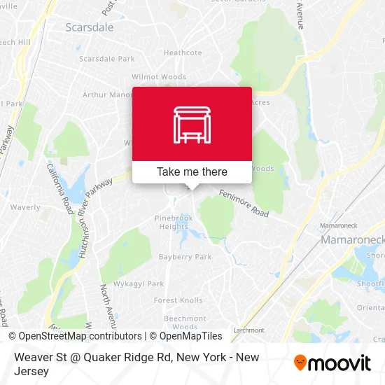 Weaver St @ Quaker Ridge Rd map