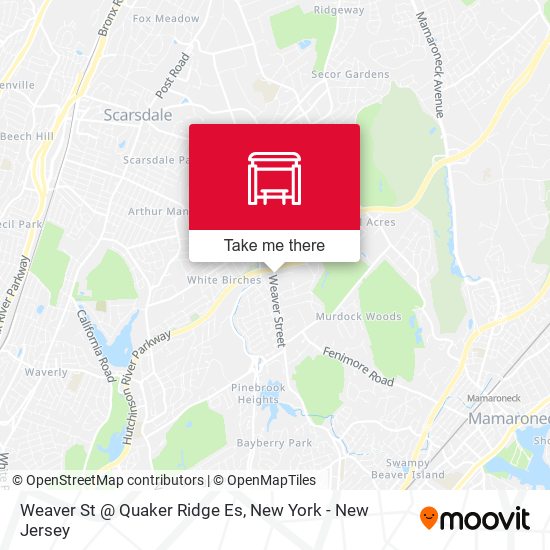 Mapa de Weaver St @ Quaker Ridge Es