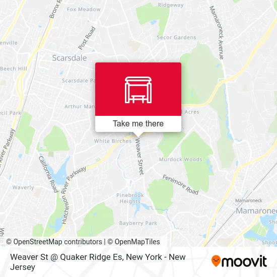 Weaver St @ Quaker Ridge Es map