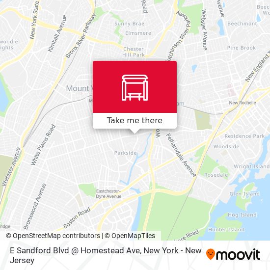 Mapa de E Sandford Blvd @ Homestead Ave