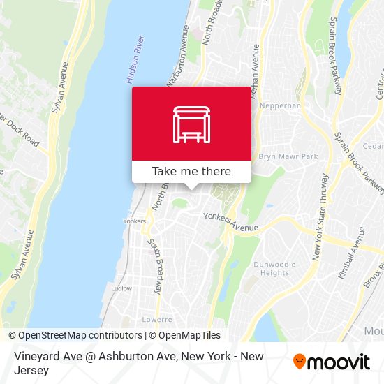 Vineyard Ave @ Ashburton Ave map