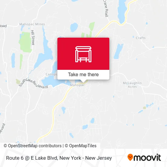 Route 6 @ E Lake Blvd map