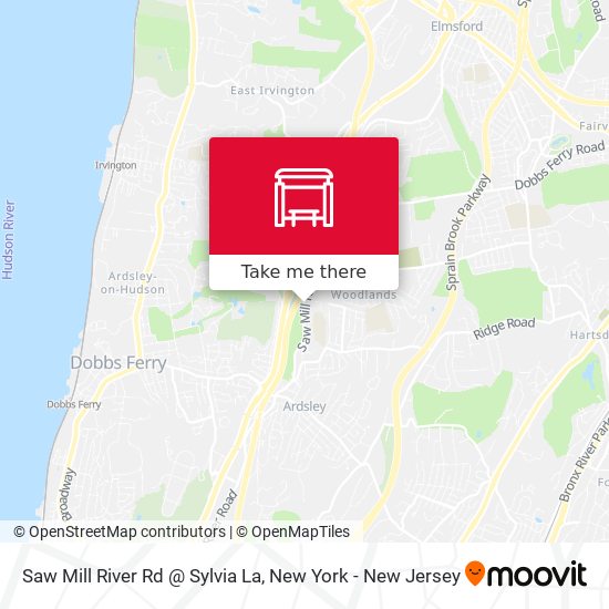Saw Mill River Rd @ Sylvia  La map