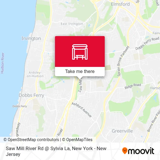 Saw Mill River Rd @ Sylvia La map