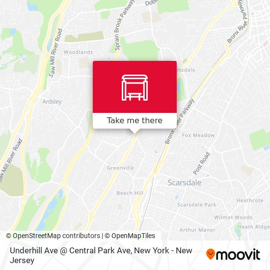 Underhill Ave @ Central Park Ave map
