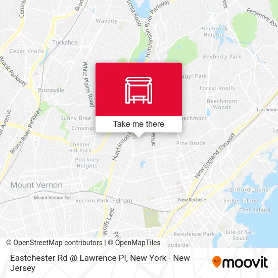 Eastchester Rd @ Lawrence Pl map