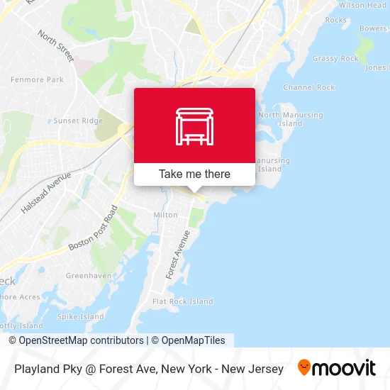 Playland Pky @ Forest Ave map