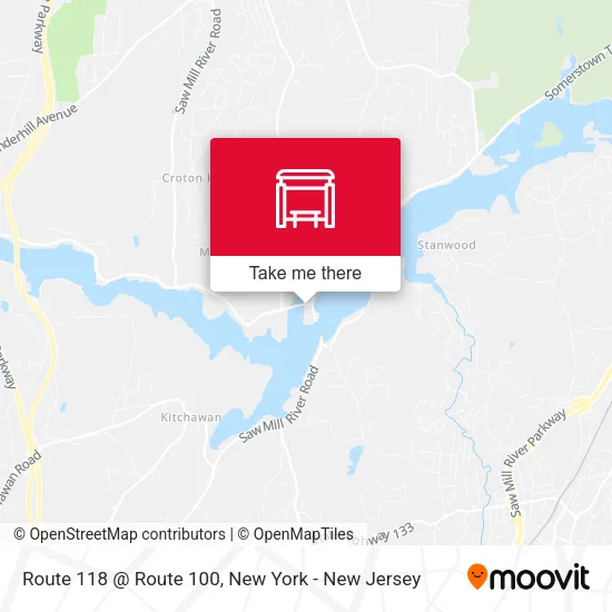 Route 118 @ Route 100 map