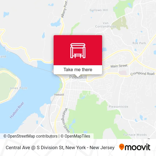 Central Ave @ S Division St map