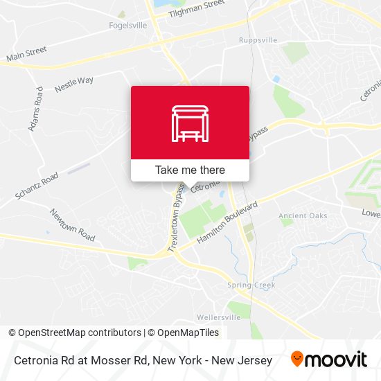 Mapa de Cetronia Rd at Mosser Rd