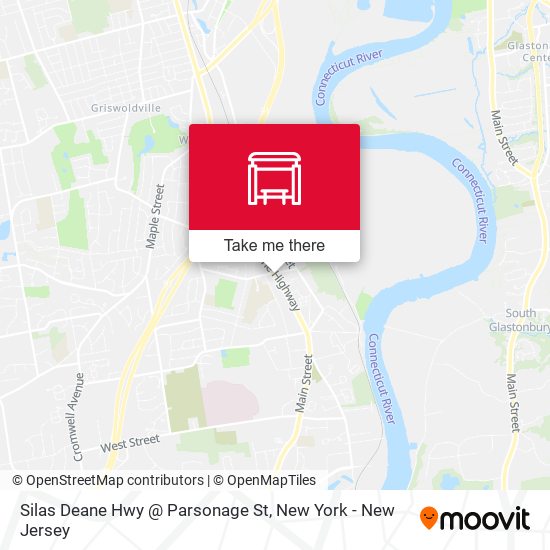 Silas Deane Hwy @ Parsonage St map