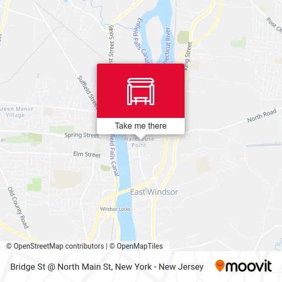 Bridge St @ North Main St map