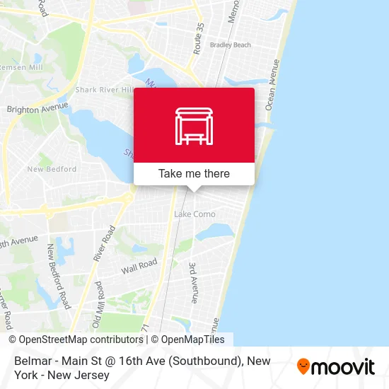 Belmar - Main St @ 16th Ave (Southbound) map