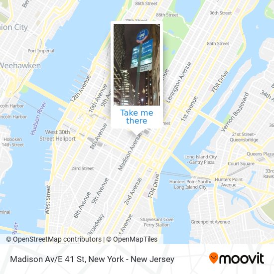 Mapa de Madison Av/E 41 St