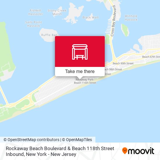 Mapa de Rockaway Beach Boulevard & Beach 118th Street Inbound