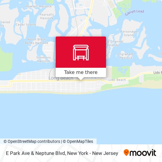 Mapa de E Park Ave & Neptune Blvd