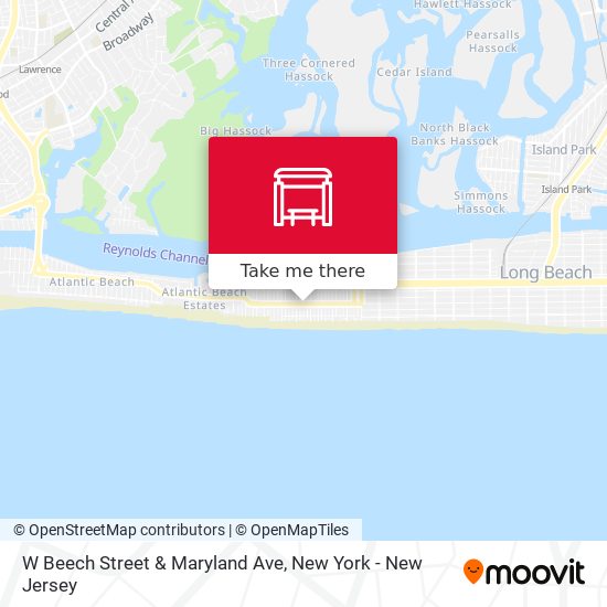 W Beech Street & Maryland Ave map
