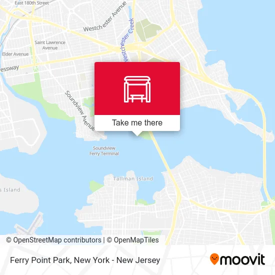 Ferry Point Park map