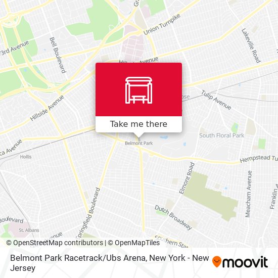 Mapa de Belmont Park Racetrack / Ubs Arena