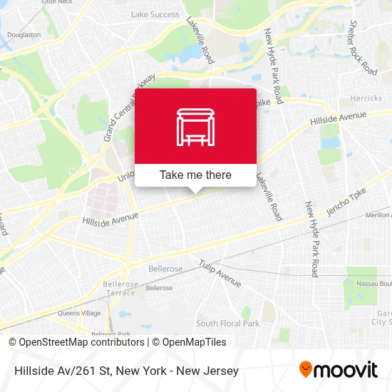 Hillside Av/261 St map
