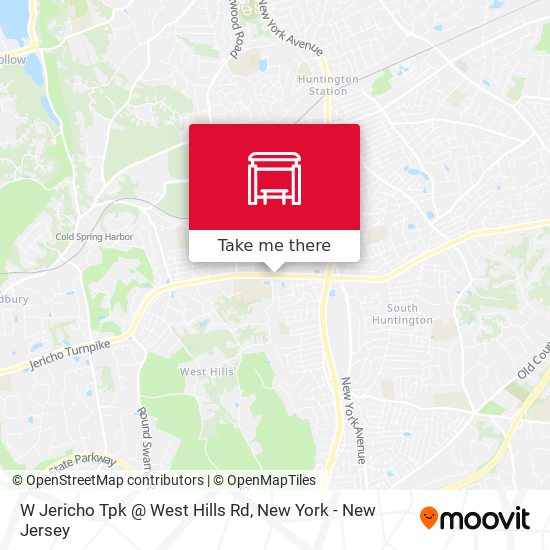 Mapa de W Jericho Tpk @ West Hills Rd